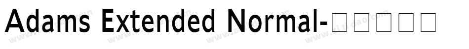 Adams Extended Normal字体转换